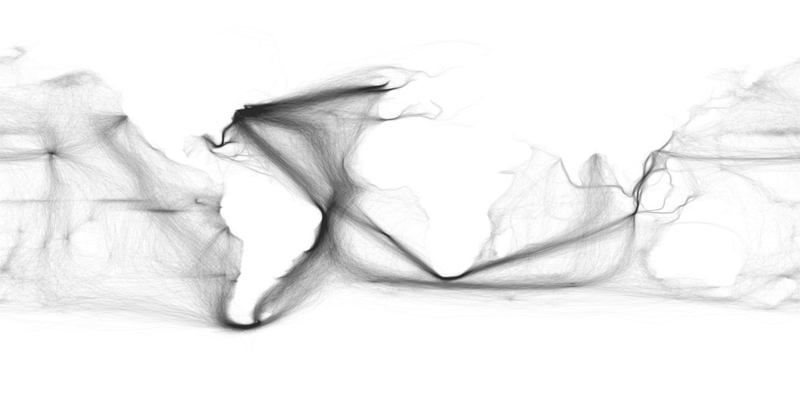 Illustration for article titled See the Global Shipping Revolution In These Beautiful Ocean Maps